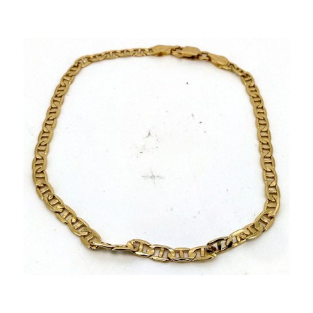 Pulsera eslabones mariner de oro 18k 20 cm